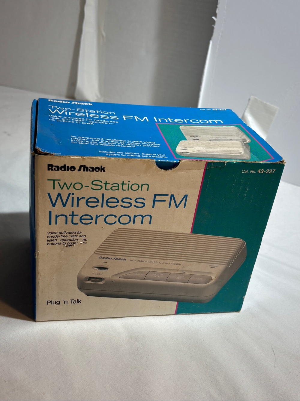 RadioShack two station wireless FM intercom in open box